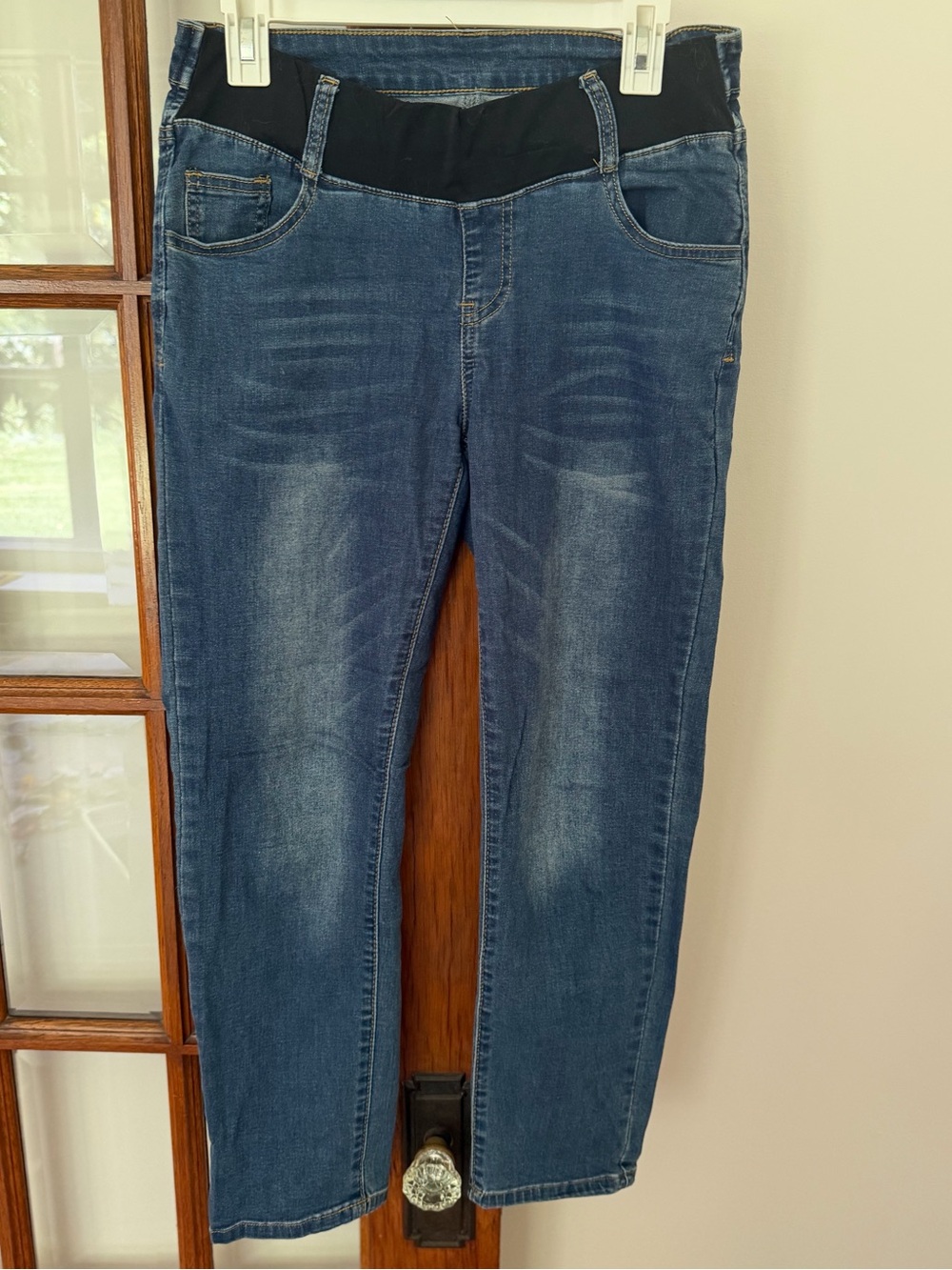 Women's Dark Blue Maternity Stretch Jeans